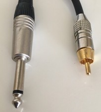 1/4" mono jack male to RCA audio jack male - 2.5m cable lead Session MKII Sommer