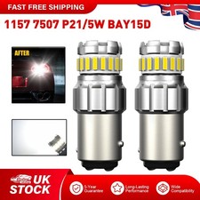 2Pcs 1157 Super White LED Tail