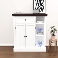 Sideboard,Wooden Storage Cabinet with Adjustable Shelf,Modern Kitchen Dnrfjifavw