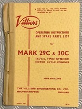 VILLIERS Mark 29C & 30C 147cc