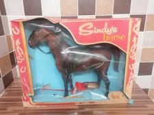 Vintage Pedigree Sindy Doll Sindy's Chestnut Horse in Box with Accessories