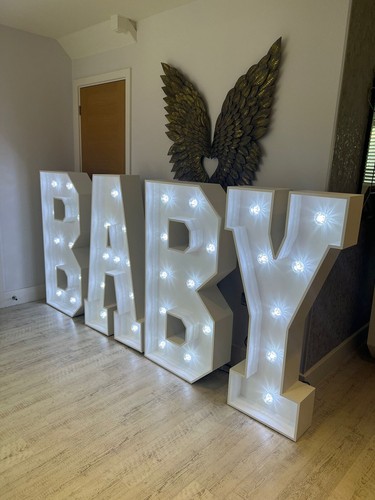 4ft marquee numbers and - 4ft,