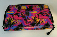 Hurley Palm Tree pattern zippered wallet
