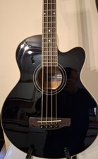 Ibanez Electro Acoustic Bass Guitar In Gloss Black