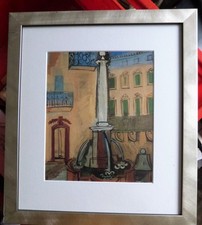 Art Print. RAOUL DUFY , The Fountain Venice Genuine Vintage , FRAMED