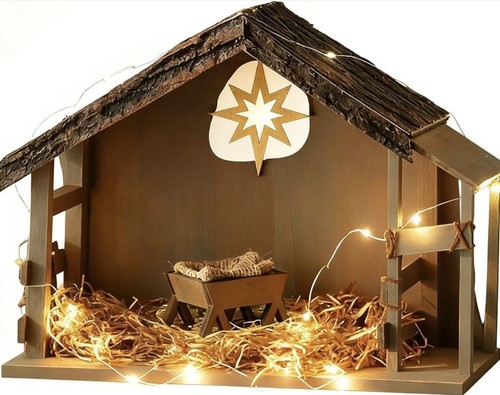 Led lighted wooden - lighted,