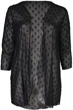Black Chiffon Jacket Cardi
