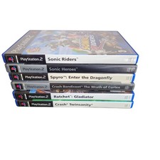 PlayStation 2 Game Bundle: Sonic, Spyro, Crash, Ratchet - 6 Classics