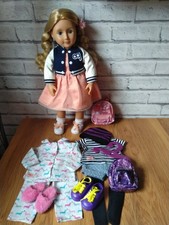 Our Generation Doll 46cm tall with extra outfits & accessories.Pre-owned.