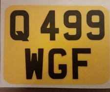 STICK ON NUMBERPLATE MOBILITY