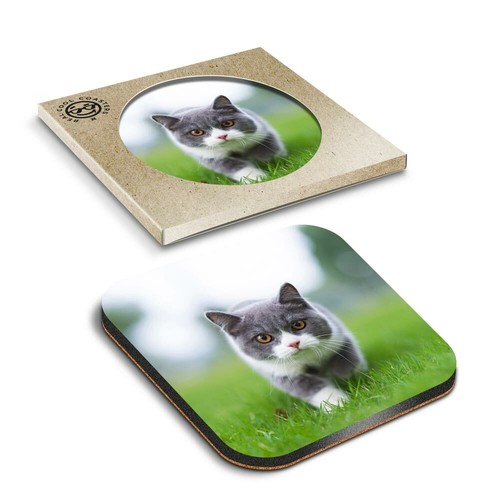Boxed square coasters - x,