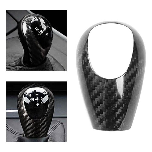 Black carbon fiber gear shift - black,