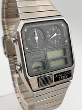 Citizen Ana-Digi Temp 8982-085019 Vintage Digital Analog Watch Faulty CA1127