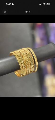 22k gold plated - 6, bangles