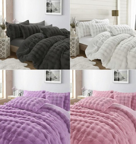 Soft teddy fleece duvet - teddy, cover