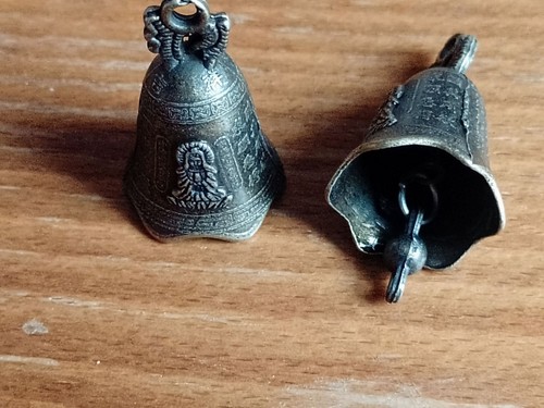 Two chinese miniature brass - chinese,
