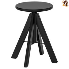 IKEA RUDSTORP Black Stool Modern Wooden Bar Kitchen Counter Chair Seat Stool