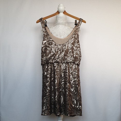 Mango gold sequin sleeveless - mango,