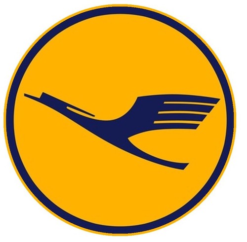Small lufthansa sticker decal - small,