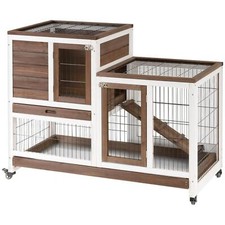 Pawhut wooden indoor rabbit - pawhut,