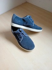 Ecco Blue Suede Shoes Mens