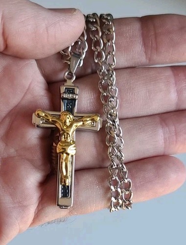 Cross silver crucifix - cross,