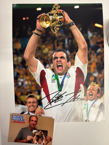 England martin johnson signed - johnson,