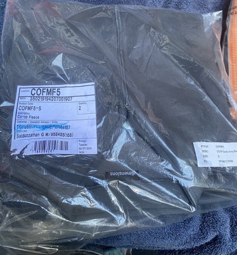 Gents grey bonded fleece - bonded,