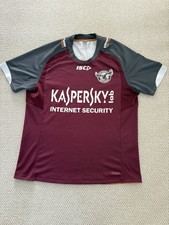 Official ISC Manly Warringah Sea Eagles Australian Rugby NRL Shirt Size Medium