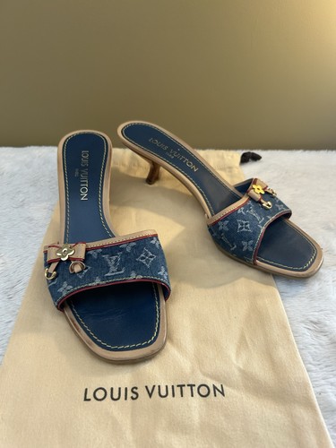 Louis vuitton denim mule - denim,