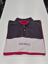 Men's Hackett Polo Shirt, #1, 100% Cotton, S/S Red & Grey , XL-XXL (Big Fit)