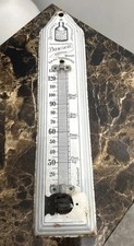 Enamel Metal advertising thermometer Dufftown Glenlivet District -No Glass Tube