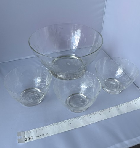 Vintage etched lead crystal - lead,