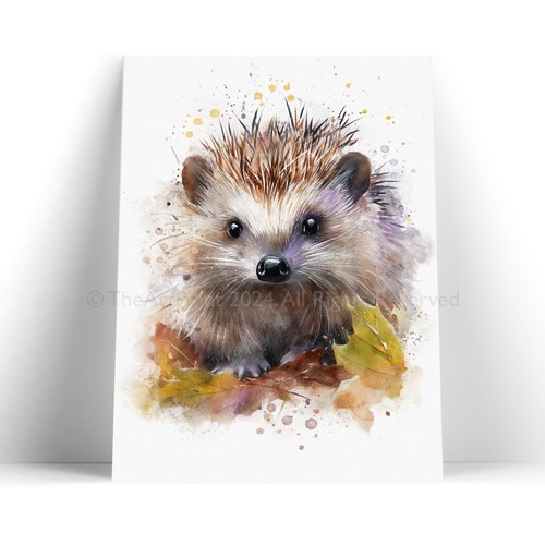 Hedgehog canvas wall - wall, print