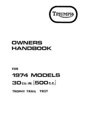 Triumph Owners Manual Book