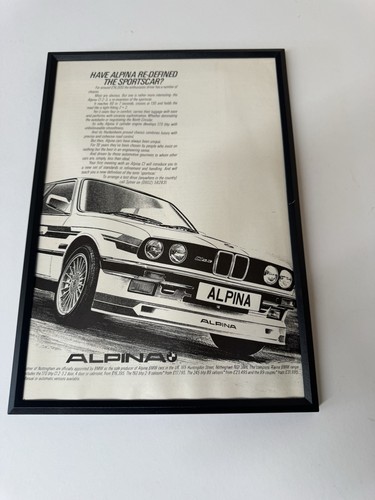 Framed original 1984 e30 bmw - framed,