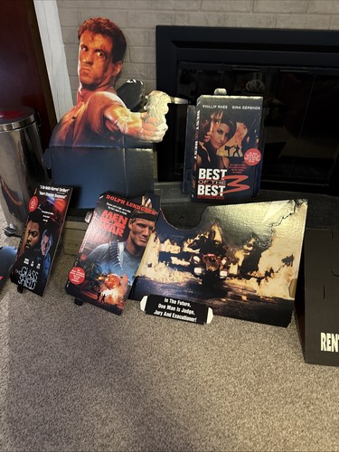 Vintage action movie cardboard - action,
