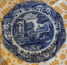 SPODE COPELAND SPODE'S ITALIAN DINNER PLATE IRONSTONE DINNER PLATE BLUE & WHITE