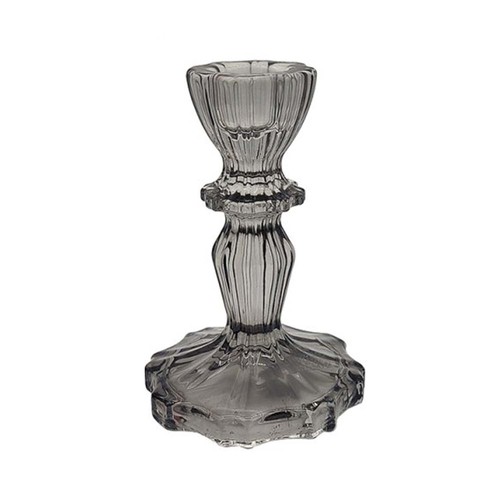 Glass candle holder - glass,