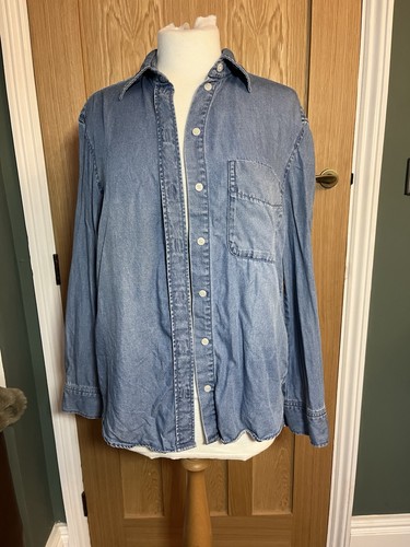 Denim oversized shirt - oversized,