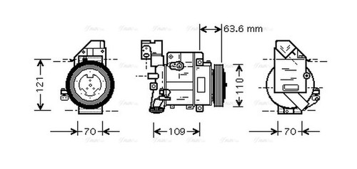 Ava aircon compressor - aircon, msak075