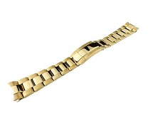 20 21mm Silver Yellow Gold Stainless Steel Oyster Strap/Band FITS ROLEX Watch