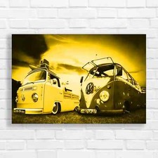 Vibrant Retro VW Camper Van