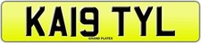 KATY L NUMBER PLATE KATIE KATEY KATE KATES KA19 TYL CAR REGISTRATION FEES PAID