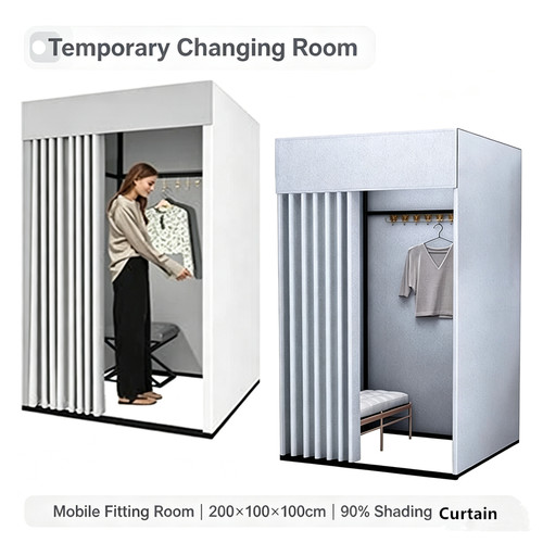 Mobile fitting room temporary - room,