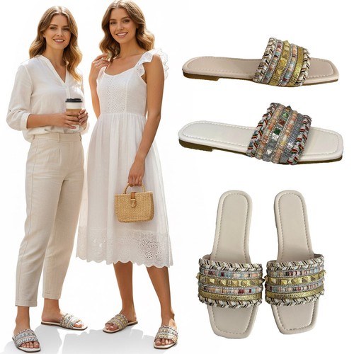 Ladies sliders open toe slides - sliders,