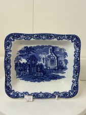 Large George Jones Abbey pattern shredded wheat dish bowl.