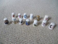 Vintage Thimbles Collection Job Lot of 13x incl Royal Family ones - LOOK!