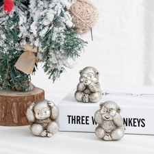 3 Wise Monkeys Statue.See no