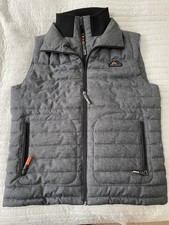 SUPERDRY MOUNTAIN PADDED GILET BODY WARMER GREY - MEDIUM